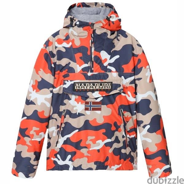 Napapijri Rainforest Orange Camo Jacket 1