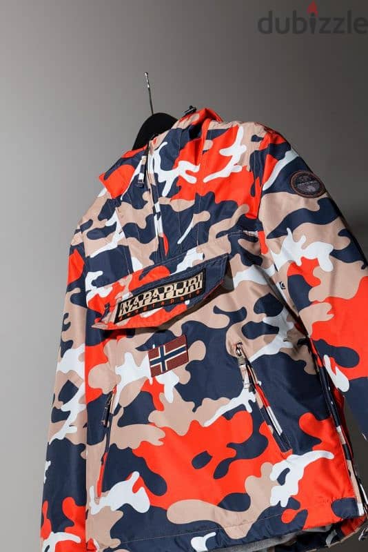 Napapijri Rainforest Orange Camo Jacket 3