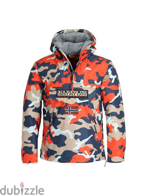 Napapijri Rainforest Orange Camo Jacket 4