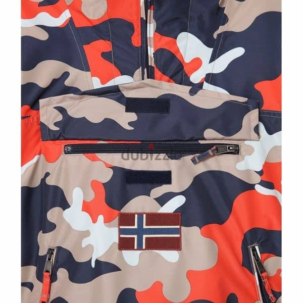 Napapijri Rainforest Orange Camo Jacket 7