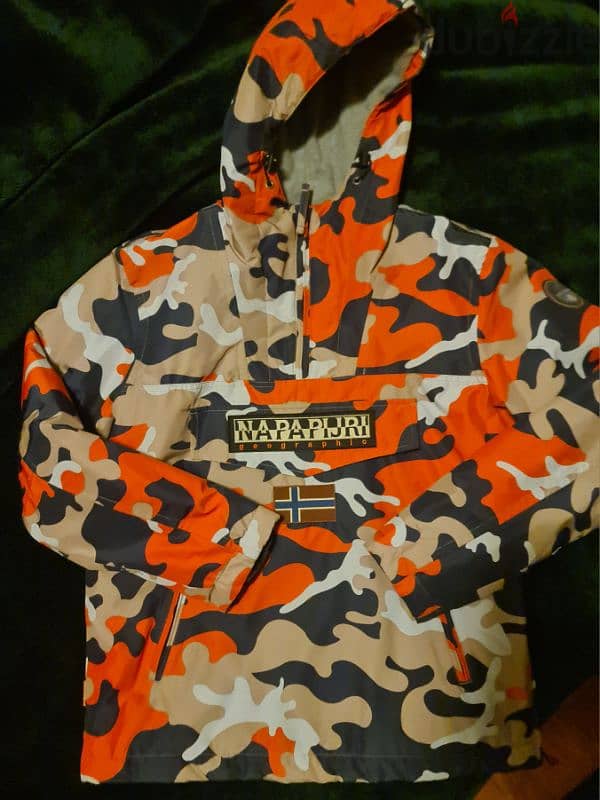 Napapijri Rainforest Orange Camo Jacket 9