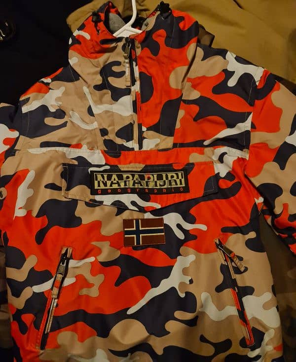 Napapijri Rainforest Orange Camo Jacket 11