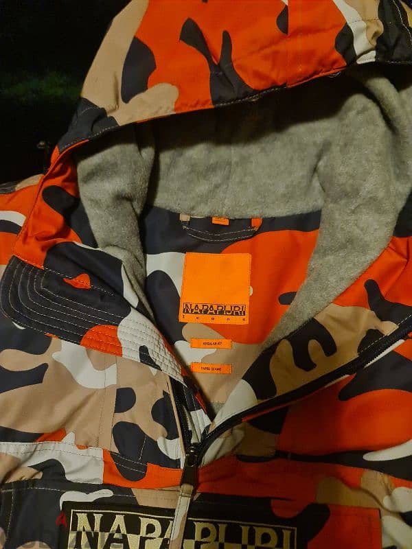 Napapijri Rainforest Orange Camo Jacket 12