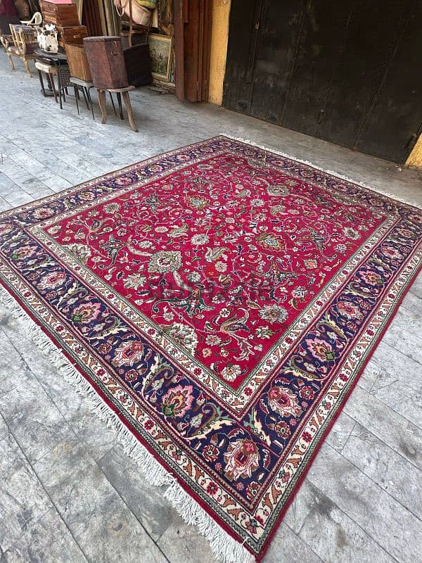 tabriz carpets 350cmx3mسجادة عجمية انتيك تبريز اللوان رائعة حالة ممتاز 2