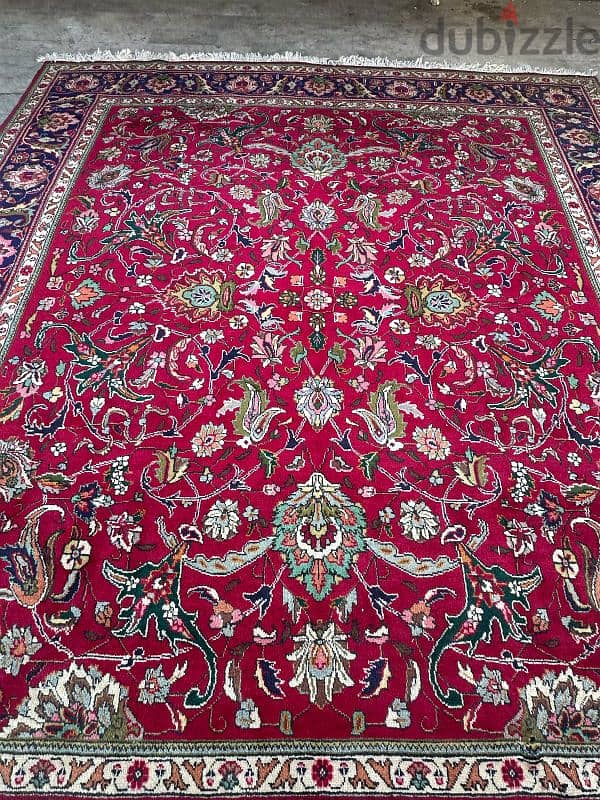 tabriz carpets 350cmx3mسجادة عجمية انتيك تبريز اللوان رائعة حالة ممتاز 3