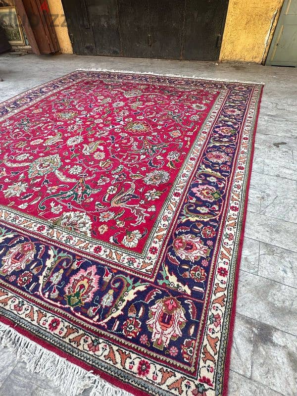 tabriz carpets 350cmx3mسجادة عجمية انتيك تبريز اللوان رائعة حالة ممتاز 4