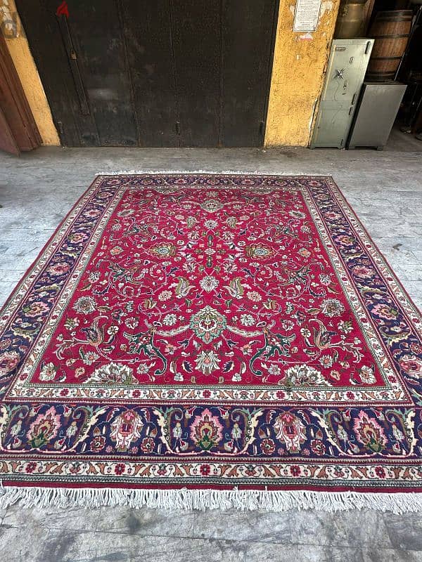 tabriz carpets 350cmx3mسجادة عجمية انتيك تبريز اللوان رائعة حالة ممتاز 5