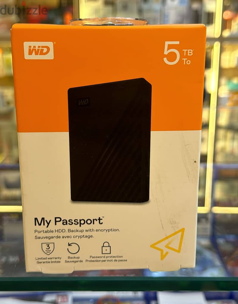 Western Digit My Passport hard disk 5tb 0