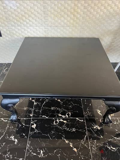 Black salon table