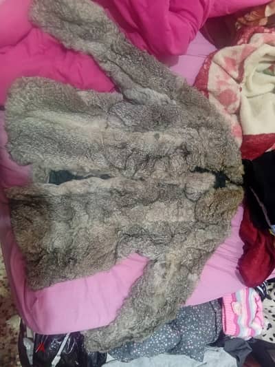 rabbit fur coat