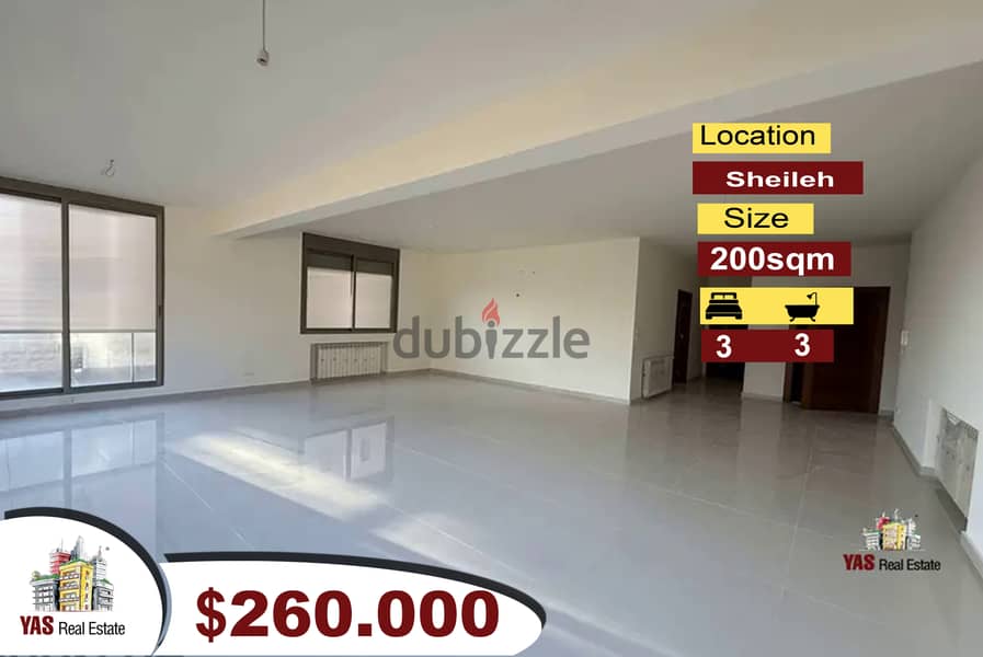 Sheileh 200m2 | Ultra Prime Location | New | Flat | AC 0