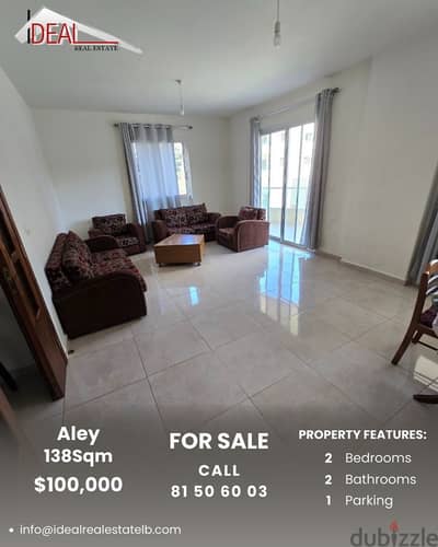 138 sqm Apartment for sale in Aley Ain Hala REF#RB6011