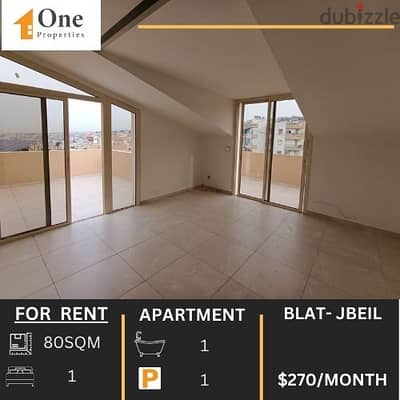 APARTMENT FOR RENT IN BLAT- JBEIL