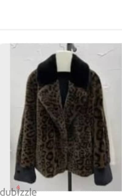 Faux Für jacket leopard print -