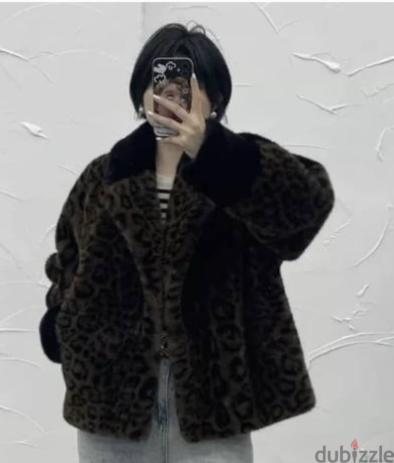 Faux Für jacket leopard print - 3