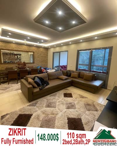 110 sqm apartment for sale in Zikrit!!