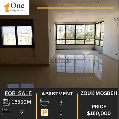 APARTMENT FOR SALE IN ZOUK MOSBEH