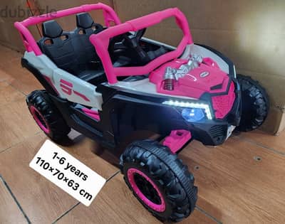 utv polaris 12volt. 2 motors . big battery. remote control. seat belt.