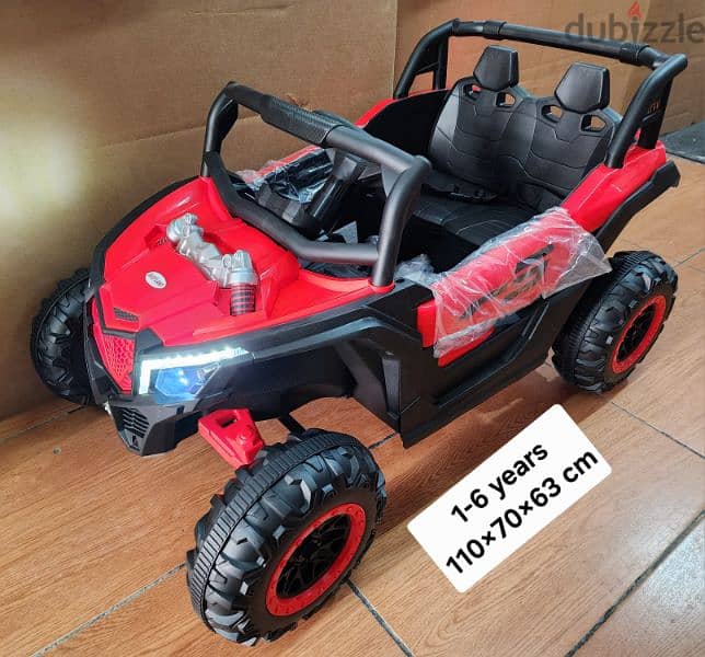 utv polaris 12volt. 2 motors . big battery. remote control. seat belt. 1