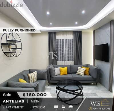  120 SQM fully furnished apartment for SALE in Antelias !