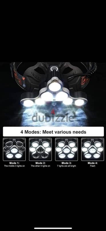 7 led head light 5