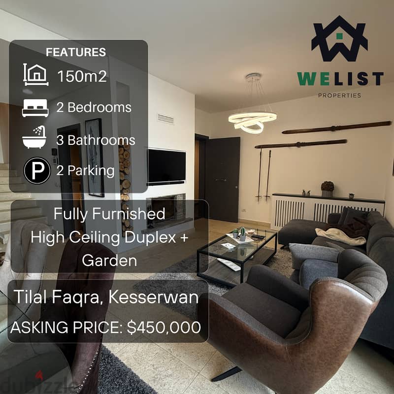 150sqm Chalet Duplex for sale in Tilal Faqra  REF: AH25FCTF150450 0