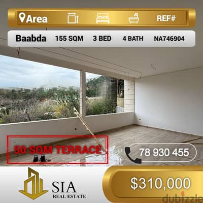 شقة للبيع في بعبدا apartment for sale in Baabda