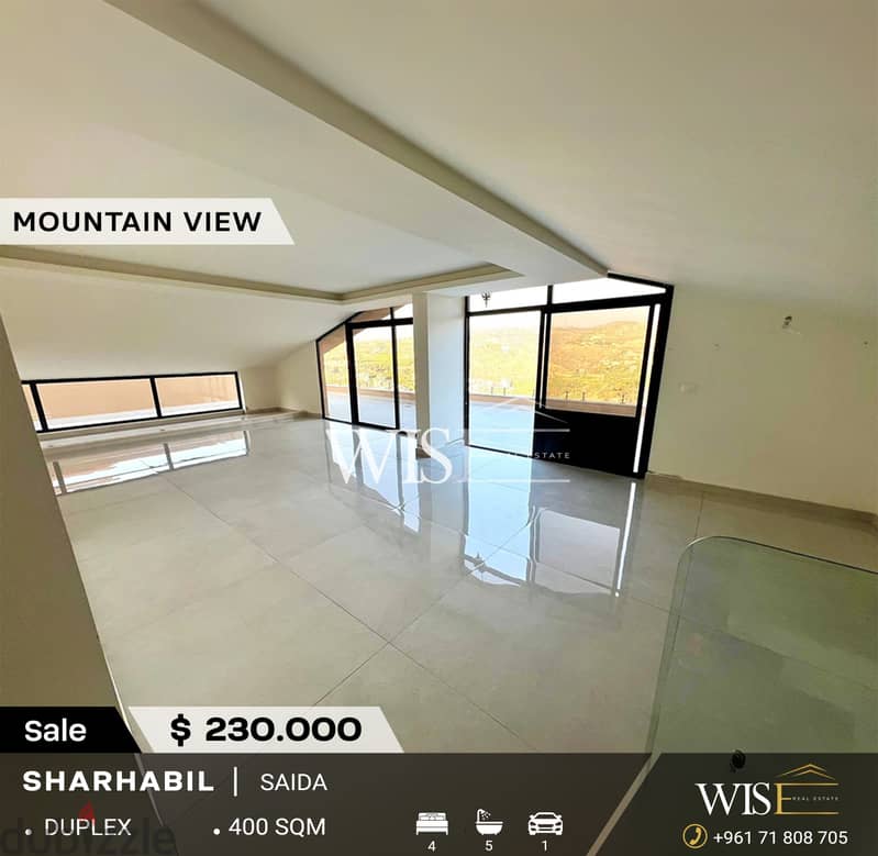  400 SQM duplex for SALE in Sharhabil-Saida ! 0