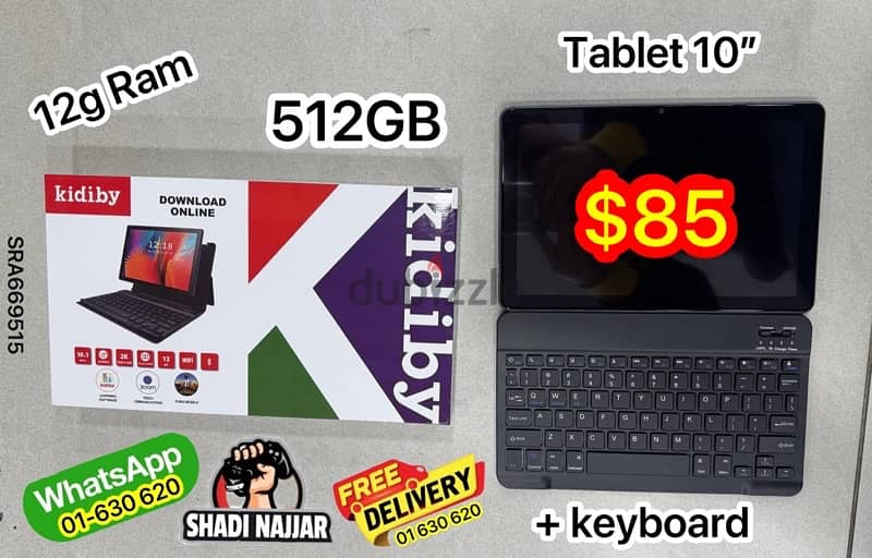 tablet 10” keyboard 12g Ram 512gb 2