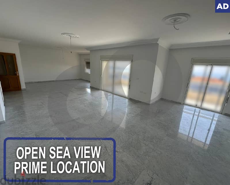 Open Sea View- Prime Location- Sahel Alma/ ساحل علما REF#AD118107 0