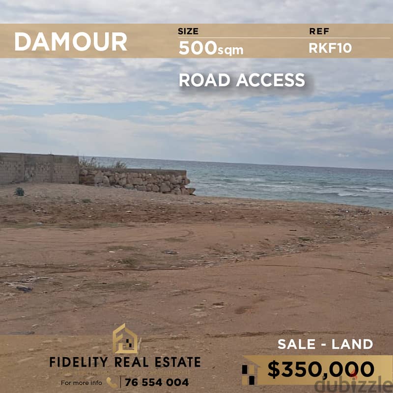 Land for sale in Damour RKF10 أرض  للبيع في الدامور 0