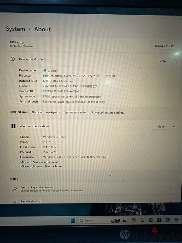 HP I5 1TB 17” screen like new condition! 2