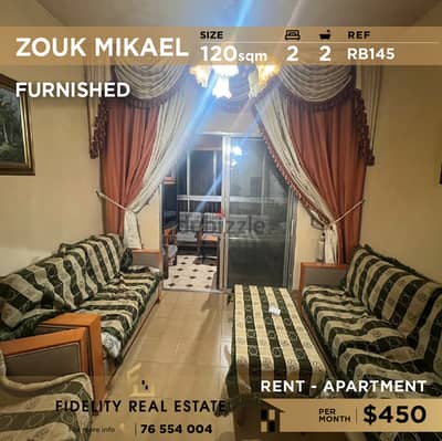 Apartment for rent in Zouk Mikael RB145 شقة  للإيجار في زوق مكايل