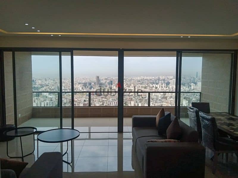 160 SQM Furnished Apartment in Mar Roukoz with Panoramic Sea View. 0