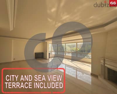 City and Sea View - Terrace Included -Hadath/حدث REF#GG116512