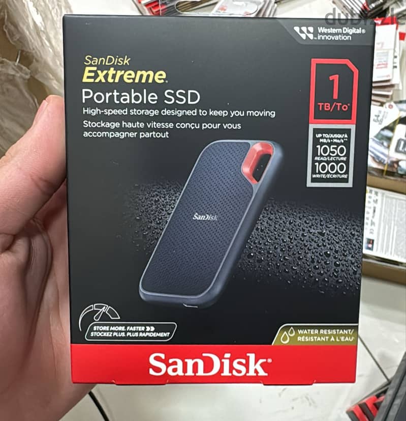 Sandisk extreme portable SSD 1tb up to 1050mb/s 0