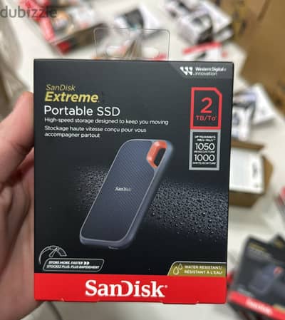 Sandisk extreme portable SSD 2tb up to 1050mb/s