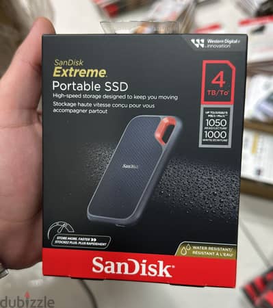 Sandisk extreme portable SSD 4tb up to 1050mb/s Exclusive & new offer