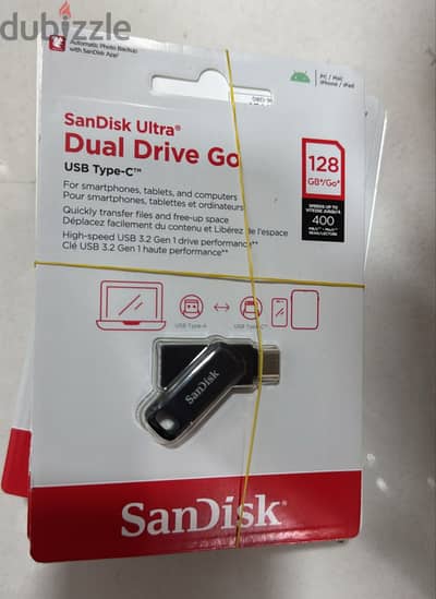 SanDisk ultra  Dual Drive  Usb Type-C 128gb 400mb/s