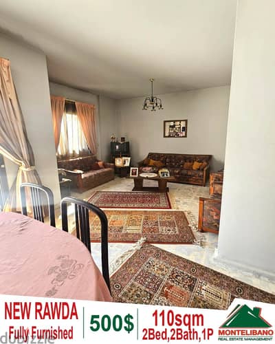 110 sqm fully furnished apartment for rent in New Rawda