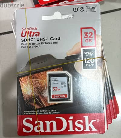 Sandisk ultra sdhc uhs-i card 32gb 120mb/s