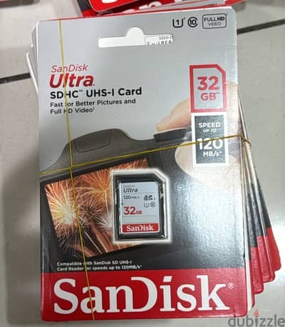 Sandisk ultra sdhc uhs-i card 32gb 120mb/s Great & last price