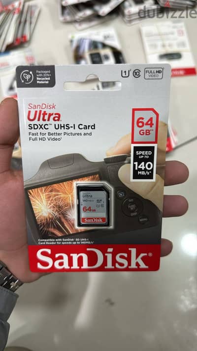 Sandisk ultra sdhc uhs-i card 64gb 140mb/s Amazing & good offer