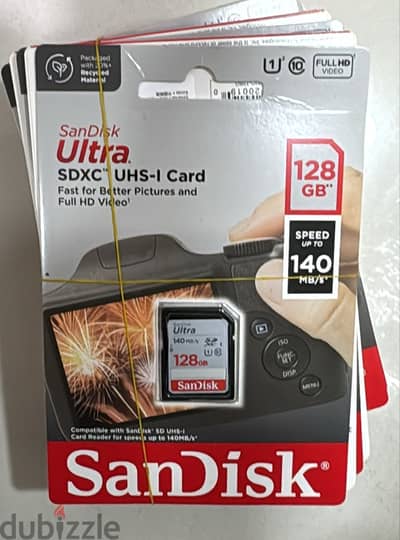 Sandisk ultra sdhc uhs-i card 128gb 140mb/s Original & Best Price