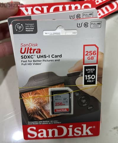 Sandisk ultra sdhc uhs-i card 256gb 150mb/s Exclusive & new offer