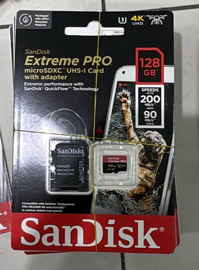 Sandisk Extreme pro microsdxc uhs-I card+adapter 128gb 200mb/s Amazing