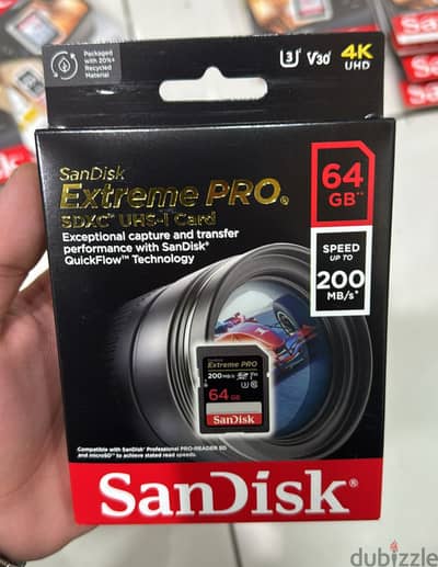 Sandisk extreme pro sdxc uhs-I card 64gb 200mg/s