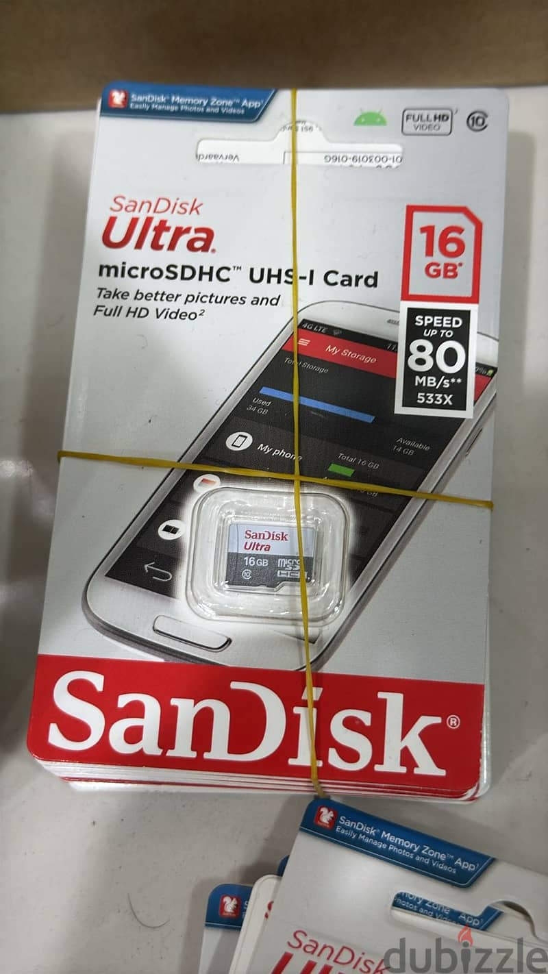 Sandisk micro card 16gb 80mbs Original & Best Price 0