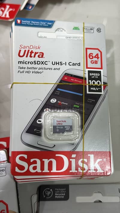 Sandisk micro card 64gb 100mbs