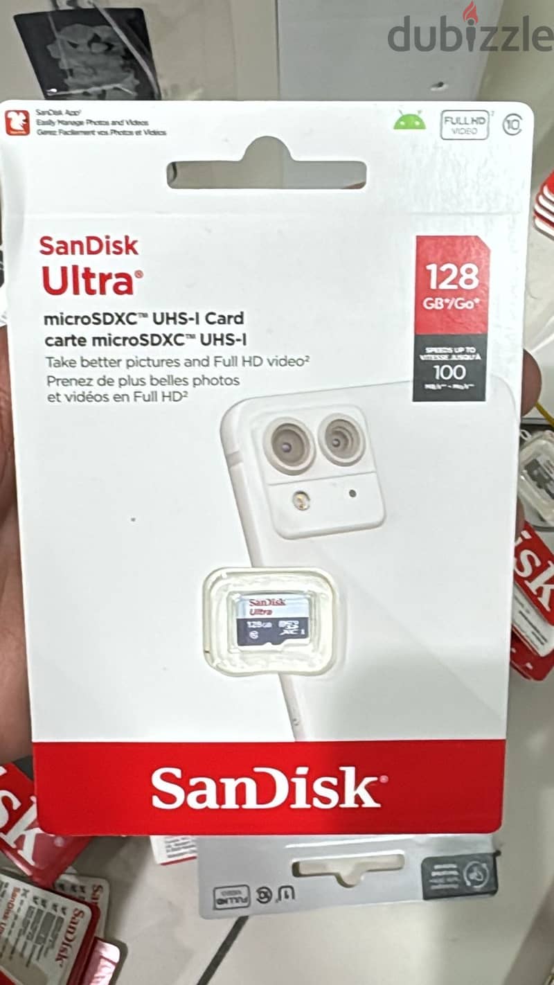 Sandisk micro card 128gb 100mbs Original & Best Price 0